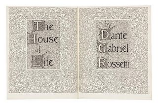 ROSSETTI, Dante Gabriel (1828-1882). The House of Life. New Rochelle: Elston Press, 1901.  LIMITED EDITION.