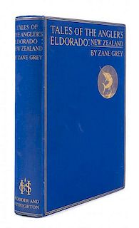 GREY, Zane. Tales of Swordfish and Tuna. INSCRIBED BY GREY. [With] Tales of the Angler's Eldorado: New Zealand. FIRST EDITION
