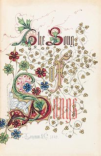 [ILLUMINATION]. BIBLE, in English. -- JONES, Owen (1809-. The Song of Songs which is Solomon's. [London]: Longmans & Co., 184