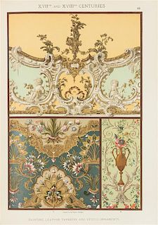 DOLMETSCH, Heinrich. Ornamental Treasures... [with:] The Historic Styles of Ornament... Together 2 works in 2 volumes.
