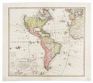 * HOMANN HEIRS. Americae Mappa generalis. Nuremberg, 1746 or later.