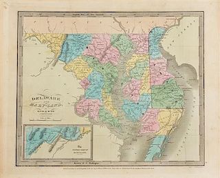 * [ATLASES] BURR, David H. A New and Universal Atlas. [NY?, ca 1835]. Presumed first edition.