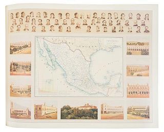 [ATLASES]. CUBAS, Antonio Garcia. Atlas Pintoresco e Historico de los Estados Unidos Mexicanos. Mexico: Telefonos de Mexico,