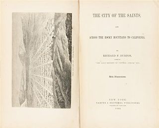 BURTON, Richard Francis. The City of the Saints, and Across the Rocky Mountains to California. New York: Harper and Brothers,