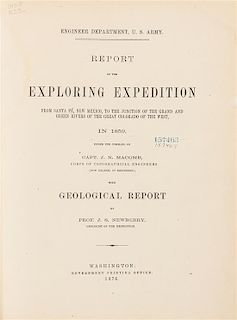 MACOMB, J.N. Report of the Exploring Expedition From Santa Fe...Washington, D.C., 1876. [with] two other works.