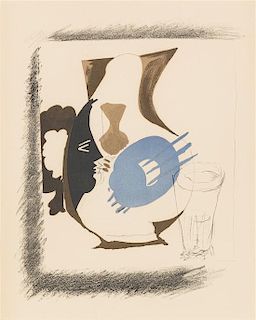* Georges Braque, (French, 1882-1963), Verre et pichet, c. 1952