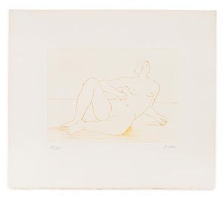 Henry Moore, (British, 1898-1986), Reclining Nude I, 1978