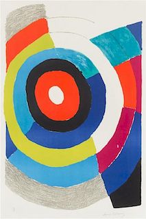 * Sonia Delaunay, (Ukranian, 1885-1979), Composition concentrique, c. 1970