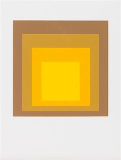 Josef Albers, (American/German, 1888-1976), Untitled (from Hommage au carre), 1964