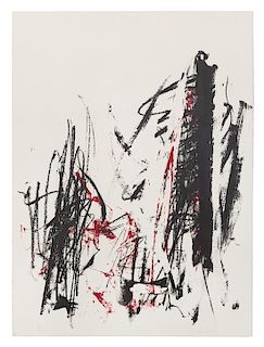 * Joan Mitchell, (American, 1925-1992), Arbres (Black and Red), 1991-92