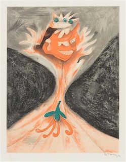 Rufino Tamayo, (Mexican, 1899-1991), Untitled (from Aztlan: Songes Mexicains), 1952