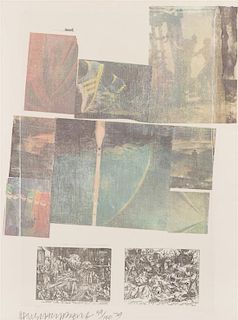 * Robert Rauschenberg, (American, 1925-2008), People Have Enough Trouble Without Being Intimidated by an Artichoke, 1979