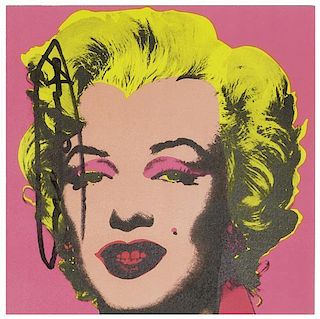 After Andy Warhol, (American, 1928-1987), Marilyn, 1981 (Castelli Graphics Invitation)