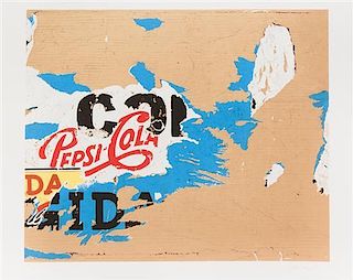 Mimmo Rotella, (Italian, 1918-2006), Pepsi, 1979