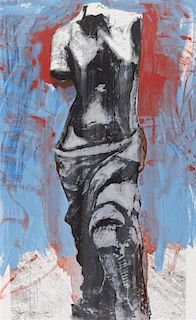 Jim Dine, (American, b. 1935), Red, White, and Blue Venus for Mondale, 1984
