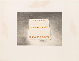 Ed Ruscha, (American, b. 1937), Twentysix Gasoline Stations (from Book Covers), 1970