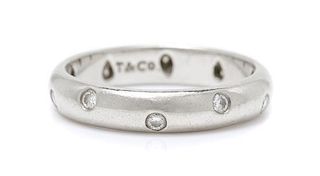 A Platinum and Diamond Eternity Band, Tiffany &Co., 4.30 dwts.