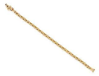 An 18 Karat Yellow Gold Fancy Chain Bracelet, Baraka, 19.20 dwts.