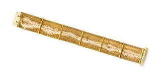 * An 18 Karat Yellow Gold Woven Bracelet, Roberto Coin, 22.50 dwts.