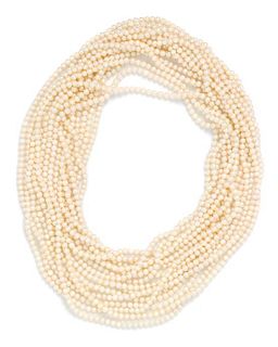 A Collection of Cultured Pearl Necklaces,