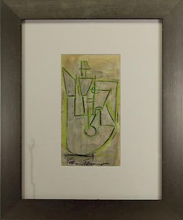 European School, Signed Abstract Composition