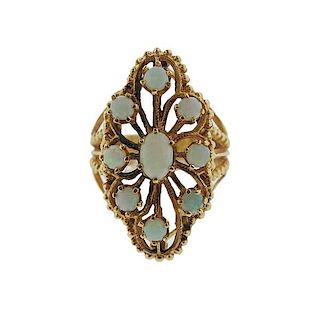 Vintage 14k Gold Opal Ring