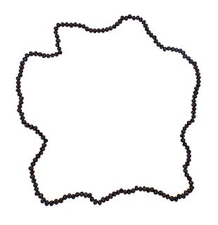 Bohemian Garnet Bead Necklace