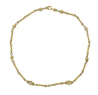 Judith Ripka 18k Gold Diamond Necklace