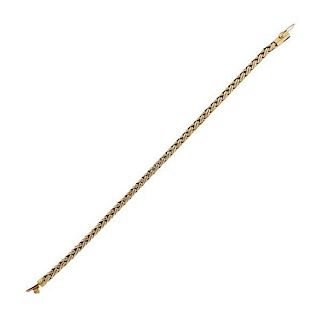 Tiffany &amp; Co 14K Gold Russian Weave Chain Bracelet