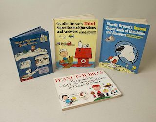 Four Charles Schulz Autographed Books