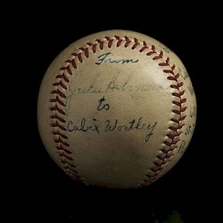 Jackie Robinson Signed Baseball, PSA Authentication