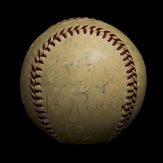 Yogi Berra, Joe DiMaggio, Phil Rizzuto, Vic Raschi Signed Baseball, PSA/DNA Authentication