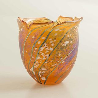 Tim Lazer (Sacramento, 20th c) Art Glass Vase
