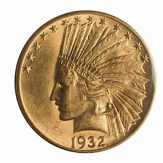 1932 U.S. $10.00 Eagle, Indian Head AV +