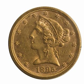 1895 U.S. $5.00 Half Eagle EF +