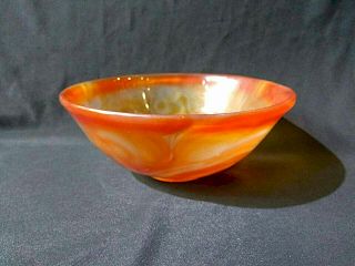 Chinese Agate bowl, 13.5 cm x 5.3cm