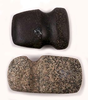 TWO STONE AXE HEADS