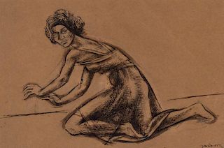 ANDREW DASBURG (1887-1979) INK/GRAPHITE ON PAPER