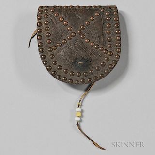 Plains Tack-decorated Saddle Leather Belt Pouch