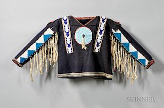 Blackfeet Beaded Cloth War Shirt