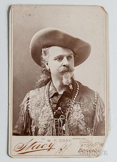 Buffalo Bill Signed Cabinet Card
