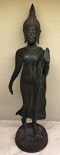 Buddha, Bronze, Thailand, 19th Century or Earlier