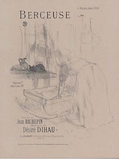 Lithograph, Berceuse, Henri Toulouse-Lautrec (1864-1901)