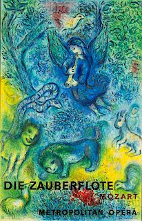 Lithographic Poster, The Magic Flute, Marc Chagall