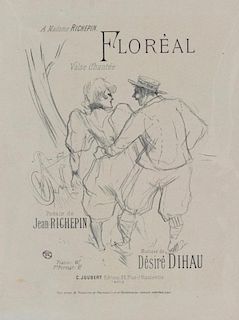 Lithograph, Floreal, Toulouse-Lautrec (1864-1901)