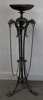 Fine Quality Antique Patinated Bronze Pedestal /