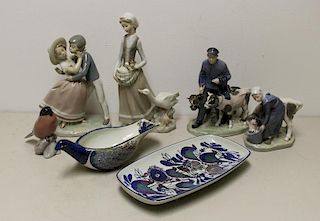 Lot of Assorted Porcelain Figures To Inc.