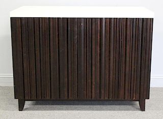 BAKER, Barbara Barry Lacquered and Fluted Cabinet.