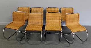 MIDCENTURY. 8 Mies Van Der Rohe Crome and Caned
