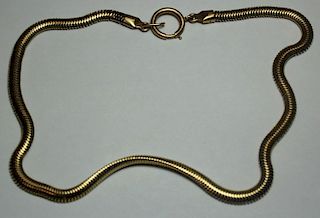 JEWELRY. Retro/Vintage 14kt Gold Chain Necklace.